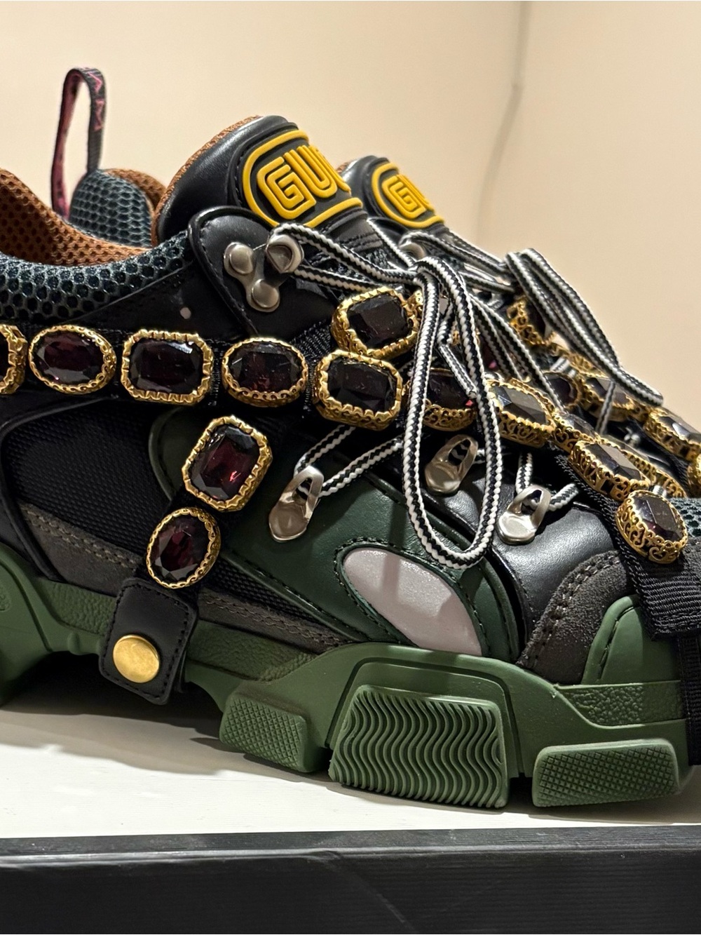 Gucci Men’s Flashtrek Sneakers - Picture 4 of 5